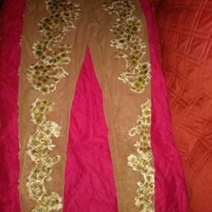 Cadolle vintage brown applique lingerie pants S